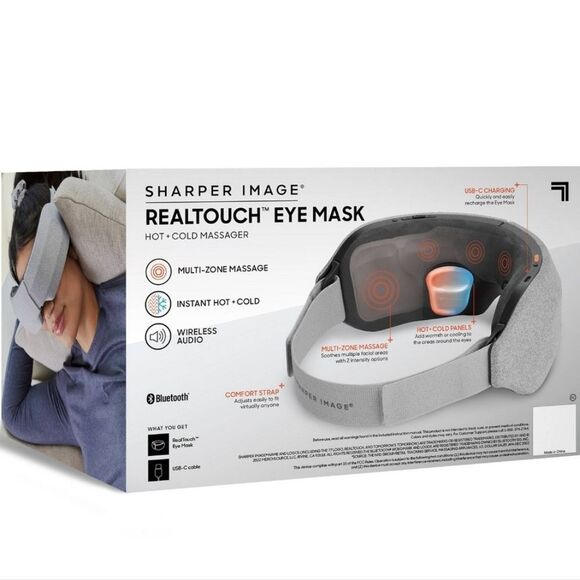 Sharper Image RealTouch Eye Mask Hot + Cold Massager - Picture 2 of 11